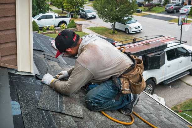 Professional Roofing technician working in Union City, OH